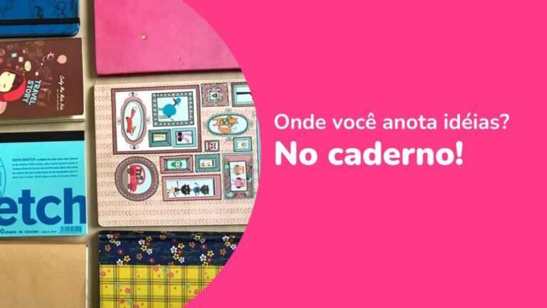 Artigo: cadernos de anotações criativos